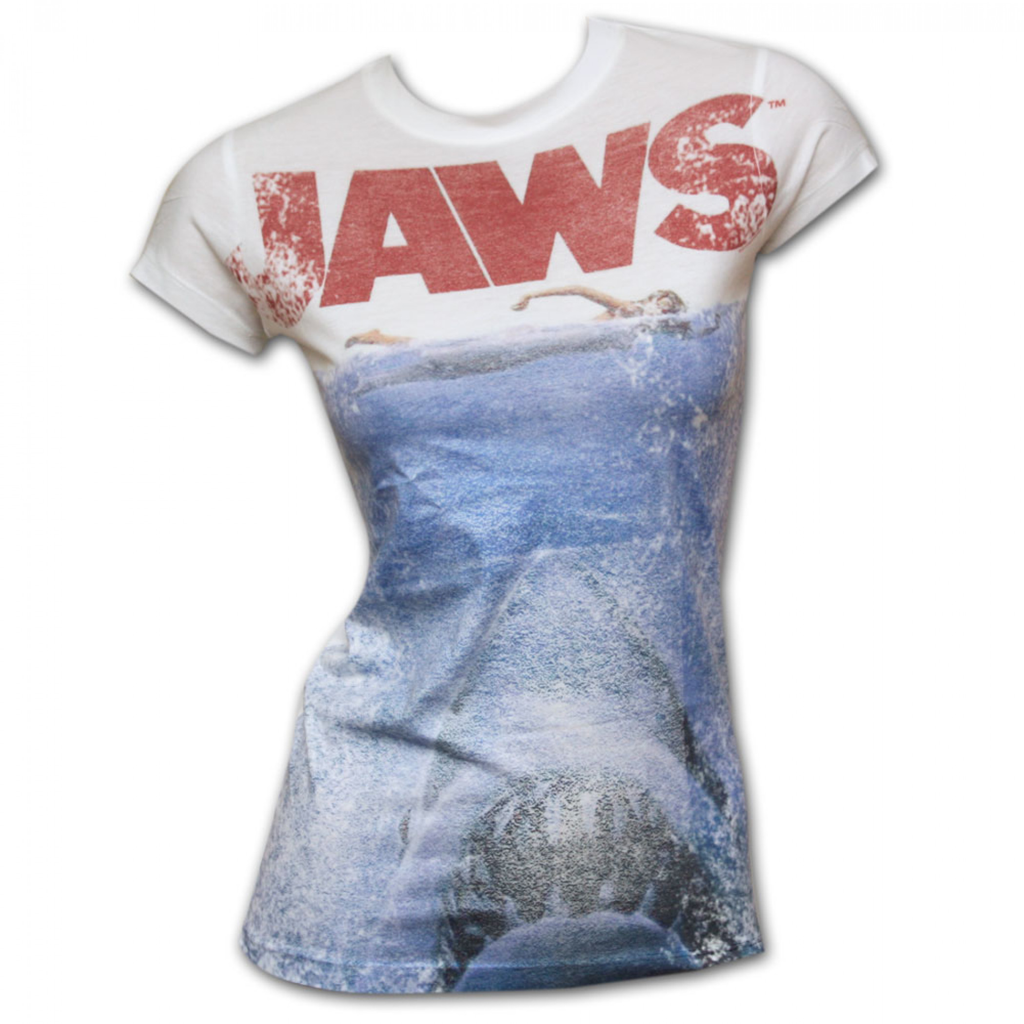 Jaws Ocean Lightweight Juniors Graphic Tee Shirt
